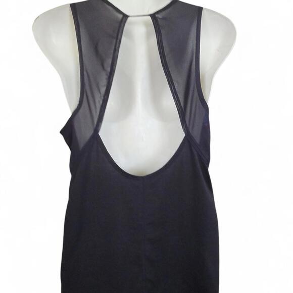 Nike women's Black Mesh Back Tank Top‎ - Picture 3 of 4
